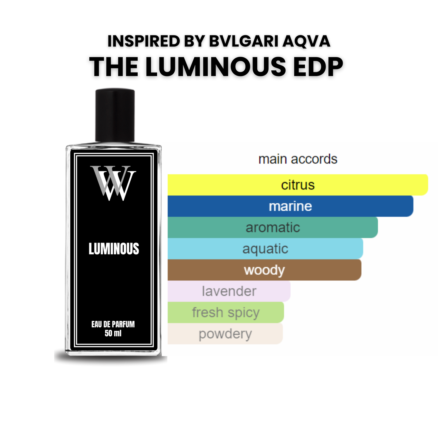 Luminous 50ml - Inspired by Bvlgari Aqva