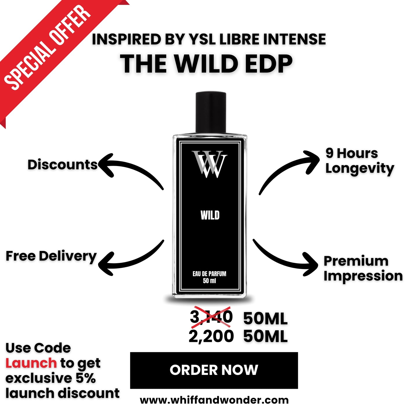 Wild 50ml - Inspired by YSL Libre Intense