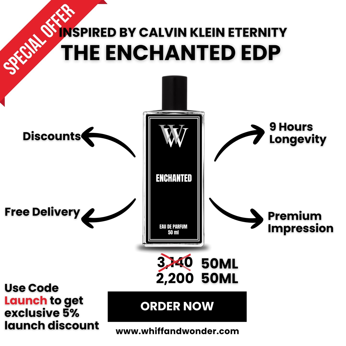 Enchanted 50ml - Inspired by Calvin Klein Eternity